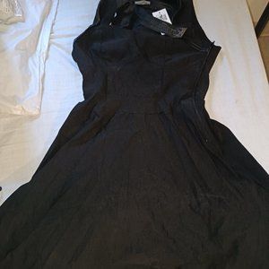 HOT TOPIC MALEFICENT DRESS WITH STAND UP COLLAR NWT